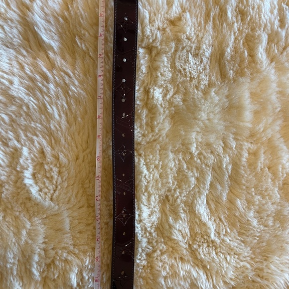 Louis Vuitton Belt Verni Saint-Tulle Frame 30Mm Amaranto 95 38 CA2140 M6849 - Picture 9 of 14